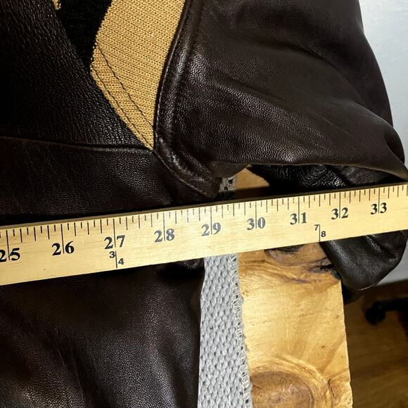 Avirex Vintage Leather Bomber Jacket Men 4XL Brown Star Series 75 New York Lions - Picture 14 of 16